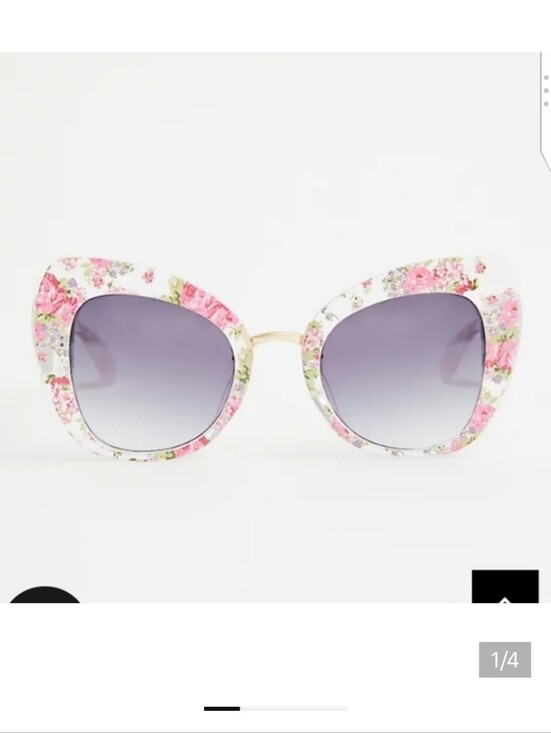 torrid Accessories - 🆕CLEAR FLORAL CAT EYE SUNGLASSES